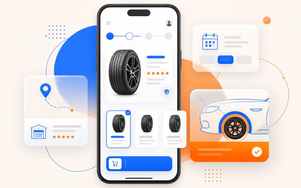 App / PWA booking channel illustration